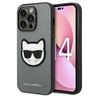 Karl Lagerfeld KLHCP14XSAPCHG iPhone 14 Pro Max 6,7" hardcase srebrny/silver Saffiano Choupette Head Patch na NearMe.pl