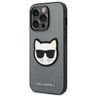 Karl Lagerfeld KLHCP14XSAPCHG iPhone 14 Pro Max 6,7" hardcase srebrny/silver Saffiano Choupette Head Patch na NearMe.pl