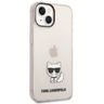 Karl Lagerfeld KLHCP14SCTTRI iPhone 14 / 15 / 13 6,1" hardcase różowy/pink Transparent Choupette Body na NearMe.pl