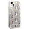 Karl Lagerfeld KLHCP14MLMNMS iPhone 14 Plus / 15 Plus 6,7" hardcase srebrny/silver Liquid Glitter Monogram na NearMe.pl