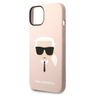 Karl Lagerfeld KLHCP14SSLKHLP iPhone 14 / 15 / 13 6,1" hardcase różowy/pink Silicone Karl`s Head na NearMe.pl