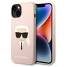 Karl Lagerfeld KLHCP14MSLKHLP iPhone 14 Plus / 15 Plus 6,7" hardcase różowy/pink Silicone Karl`s Head na NearMe.pl