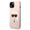 Karl Lagerfeld KLHCP14MSLKHLP iPhone 14 Plus / 15 Plus 6,7" hardcase różowy/pink Silicone Karl`s Head na NearMe.pl