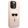 Karl Lagerfeld KLHCP14XSLKHLP iPhone 14 Pro Max 6,7" hardcase różowy/pink Silicone Karl`s Head na NearMe.pl