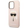 Karl Lagerfeld KLHCP14XSLKHLP iPhone 14 Pro Max 6,7" hardcase różowy/pink Silicone Karl`s Head na NearMe.pl