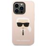 Karl Lagerfeld KLHCP14XSLKHLP iPhone 14 Pro Max 6,7" hardcase różowy/pink Silicone Karl`s Head na NearMe.pl