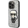 Karl Lagerfeld KLHCP14LGFKPG iPhone 14 Pro 6,1" hardcase srebrny/silver Glitter Flakes Ikonik na NearMe.pl