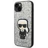 Karl Lagerfeld KLHCP14SGFKPG iPhone 14 / 15 / 13 6,1" hardcase srebrny/silver Glitter Flakes Ikonik na NearMe.pl