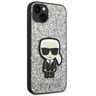 Karl Lagerfeld KLHCP14MGFKPG iPhone 14 Plus / 15 Plus 6,7" hardcase srebrny/silver Glitter Flakes Ikonik na NearMe.pl