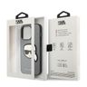Karl Lagerfeld KLHCP14LSAPKHG iPhone 14 Pro 6,1" srebrny/silver hardcase Saffiano Karl`s Head Patch na NearMe.pl