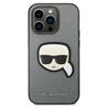 Karl Lagerfeld KLHCP14LSAPKHG iPhone 14 Pro 6,1" srebrny/silver hardcase Saffiano Karl`s Head Patch na NearMe.pl