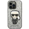 Karl Lagerfeld KLHCP14XGFKPG iPhone 14 Pro Max 6,7" hardcase srebrny/silver Glitter Flakes Ikonik na NearMe.pl