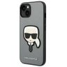 Karl Lagerfeld KLHCP14MSAPKHG iPhone 14 Plus / 15 Plus 6,7" srebrny/silver hardcase Saffiano Karl`s Head Patch na NearMe.pl