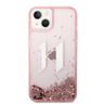 Karl Lagerfeld KLHCP14SLBKLCP iPhone 14 / 15 / 13 6,1" różowy/pink hardcase Liquid Glitter Big KL na NearMe.pl