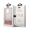 Karl Lagerfeld KLHCP14LLBKLCP iPhone 14 Pro 6,1" różowy/pink hardcase Liquid Glitter Big KL na NearMe.pl
