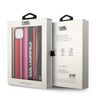 Karl Lagerfeld KLHCP14SSTSTP iPhone 14 / 15 / 13 6,1" hardcase różowy/pink Color Stripes Strap na NearMe.pl