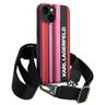 Karl Lagerfeld KLHCP14SSTSTP iPhone 14 / 15 / 13 6,1" hardcase różowy/pink Color Stripes Strap na NearMe.pl