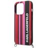 Karl Lagerfeld KLHCP14LSTSTP iPhone 14Pro 6,1" hardcase różowy/pink Color Stripes Strap na NearMe.pl