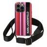 Karl Lagerfeld KLHCP14LSTSTP iPhone 14Pro 6,1" hardcase różowy/pink Color Stripes Strap na NearMe.pl