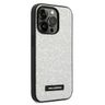 Karl Lagerfeld KLHCP14LG2ELS iPhone 14 Pro 6,1" hardcase srebrny/silver Glitter Plaque Logo na NearMe.pl