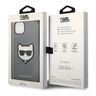 Karl Lagerfeld KLHCP14MSAPCHG iPhone 14 Plus / 15 Plus 6,7" hardcase srebrny/silver Saffiano Choupette Head Patch na NearMe.pl