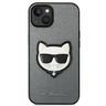 Karl Lagerfeld KLHCP14MSAPCHG iPhone 14 Plus / 15 Plus 6,7" hardcase srebrny/silver Saffiano Choupette Head Patch na NearMe.pl