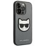 Karl Lagerfeld KLHCP14LSAPCHG iPhone 14 Pro 6,1" hardcase srebrny/silver Saffiano Choupette Head Patch na NearMe.pl