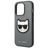 Karl Lagerfeld KLHCP14LSAPCHG iPhone 14 Pro 6,1" hardcase srebrny/silver Saffiano Choupette Head Patch na NearMe.pl