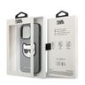 Karl Lagerfeld KLHCP14LSAPCHG iPhone 14 Pro 6,1" hardcase srebrny/silver Saffiano Choupette Head Patch na NearMe.pl