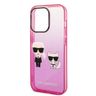 Karl Lagerfeld KLHCP14XTGKCP iPhone 14 Pro Max 6,7" hardcase różowy/pink Gradient Ikonik Karl & Choupette na NearMe.pl