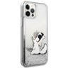 Karl Lagerfeld KLHCP12LGCFS iPhone 12Pro Max 6,7" srebrny/silver hardcase Liquid Glitter Choupette Fun na NearMe.pl