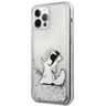 Karl Lagerfeld KLHCP12LGCFS iPhone 12Pro Max 6,7" srebrny/silver hardcase Liquid Glitter Choupette Fun na NearMe.pl