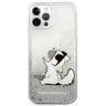 Karl Lagerfeld KLHCP12LGCFS iPhone 12Pro Max 6,7" srebrny/silver hardcase Liquid Glitter Choupette Fun na NearMe.pl