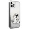 Karl Lagerfeld KLHCP12MGCFS iPhone 12/12 Pro 6,1" srebrny/silver hardcase Liquid Glitter Choupette Fun na NearMe.pl