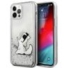 Karl Lagerfeld KLHCP12MGCFS iPhone 12/12 Pro 6,1" srebrny/silver hardcase Liquid Glitter Choupette Fun na NearMe.pl