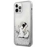 Karl Lagerfeld KLHCP12MGCFS iPhone 12/12 Pro 6,1" srebrny/silver hardcase Liquid Glitter Choupette Fun na NearMe.pl