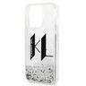 Karl Lagerfeld KLHCP14XLBKLCS iPhone 14 Pro Max 6,7" srebrny/silver hardcase Liquid Glitter Big KL na NearMe.pl