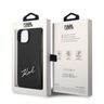 Karl Lagerfeld KLHCP14SCSSK iPhone 14 / 15 / 13 6,1" hardcase czarny/black Signature Logo Cardslot na NearMe.pl