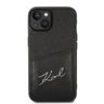 Karl Lagerfeld KLHCP14MCSSK iPhone 14 Plus / 15 Plus 6,7" hardcase czarny/black Signature Logo Cardslot na NearMe.pl
