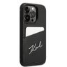Karl Lagerfeld KLHCP14XCSSK iPhone 14Pro Max 6,7" hardcase czarny/black Signature Logo Cardslot na NearMe.pl