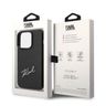 Karl Lagerfeld KLHCP14XCSSK iPhone 14Pro Max 6,7" hardcase czarny/black Signature Logo Cardslot na NearMe.pl