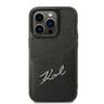 Karl Lagerfeld KLHCP14XCSSK iPhone 14Pro Max 6,7" hardcase czarny/black Signature Logo Cardslot na NearMe.pl