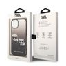 Karl Lagerfeld KLHCP14STGKCK iPhone 14 / 15 / 13 6,1" hardcase czarny/black Gradient Ikonik Karl & Choupette na NearMe.pl