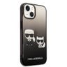 Karl Lagerfeld KLHCP14MTGKCK iPhone 14Plus / 15 Plus 6,7" hardcase czarny/black Gradient Ikonik Karl & Choupette na NearMe.pl