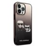 Karl Lagerfeld KLHCP14LTGKCK iPhone 14 Pro 6,1" hardcase czarny/black Gradient Ikonik Karl & Choupette na NearMe.pl