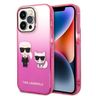 Karl Lagerfeld KLHCP14LTGKCP iPhone 14 Pro 6,1" hardcase różowy/pink Gradient Ikonik Karl & Choupette na NearMe.pl