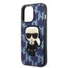 Karl Lagerfeld KLHCP13XPMNIKBL iPhone 13 Pro Max 6,7" hardcase niebieski/blue Monogram Ikonik Patch na NearMe.pl