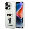 Karl Lagerfeld KLHCP14LHNIKTCT iPhone 14 Pro 6,1" transparent hardcase Ikonik Karl Lagerfeld na NearMe.pl