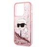 Karl Lagerfeld KLHCP14LLNKHCP iPhone 14 Pro 6,1" różowy/pink hardcase Glitter Karl Head na NearMe.pl