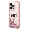 Karl Lagerfeld KLHCP14LLNKHCP iPhone 14 Pro 6,1" różowy/pink hardcase Glitter Karl Head na NearMe.pl
